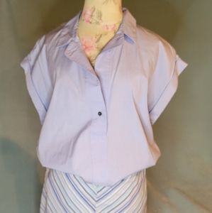 J Crew short sleeve blouse blue
